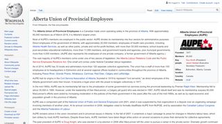 
                            6. Alberta Union of Provincial Employees - Wikipedia