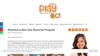 
                            8. Albertsons New Gas Rewards Program - LET'S PLAY OC!