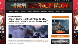 
                            8. Albion Online is officially free-to-play today – and already 'under heavy ...