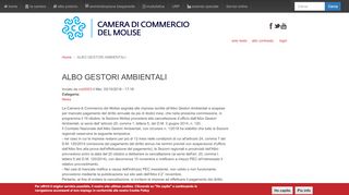 
                            6. ALBO GESTORI AMBIENTALI | Camera di Commercio del …