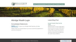 
                            5. Albridge Wealth Login | Wellstone Wealth Management, LLC