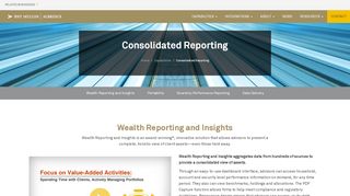 
                            3. Albridge Wealth Reporting and Consolidated Statements