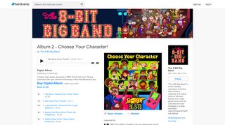 
                            5. Album 2 - Choose Your Character! | The 8-Bit Big Band