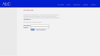 
                            2. ALC Online Login - Please Login