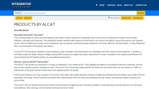 
                            7. Alcat Food Sensitivity test online - Integrative Psychiatry