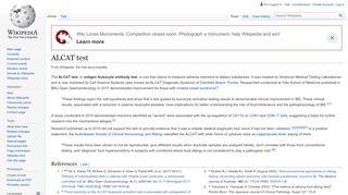 
                            2. ALCAT test - Wikipedia