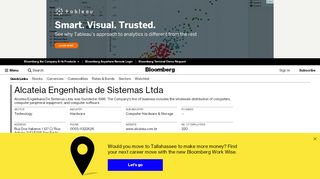 
                            6. Alcateia Engenharia de Sistemas Ltda - bloomberg.com