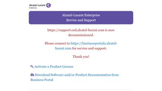 
                            1. Alcatel-Lucent Enterprise Service and Support | ALE Service and ...