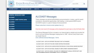 
                            8. ALCOAST - United States Coast Guard