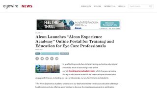 
                            2. Alcon Launches “Alcon Experience Academy” Online Portal ...