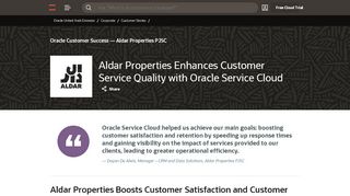 
                            4. Aldar Properties Enhances Customer Service Quality with Oracle ...