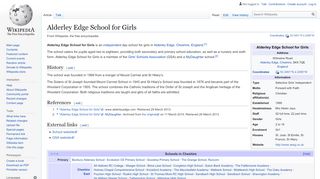 
                            7. Alderley Edge School for Girls - Wikipedia