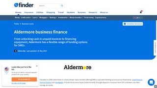 
                            3. Aldermore business finance - finder.com