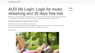 
                            10. ALDI life Login: Login for music streaming and 30 days ...