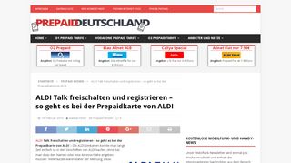 
                            7. ALDI Talk freischalten und registrieren – so geht es bei ...