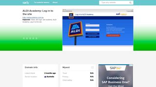 
                            2. aldiacademy.com.au - ALDI Academy: Log in to the si... - ALDI ...