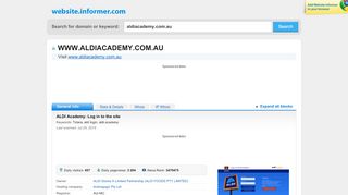 
                            4. aldiacademy.com.au at WI. ALDI Academy: Log in to the site