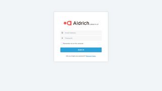 
                            5. aldrich.portal.tamaracinc.com - Sign In