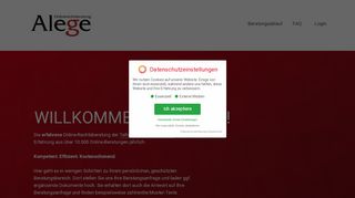 
                            2. Alege – Die erfahrene Online-Rechtsberatung