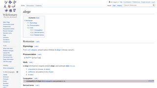 
                            4. alege - Wiktionary
