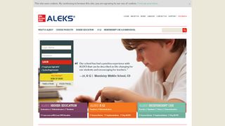 
                            1. ALEKS -- Assessment and Learning, K-12, Higher …