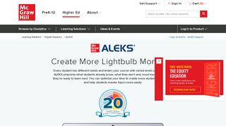 
                            11. ALEKS | Learning Solutions | McGraw-Hill Higher Education