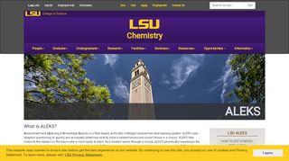 
                            7. ALEKS | LSU Chemistry