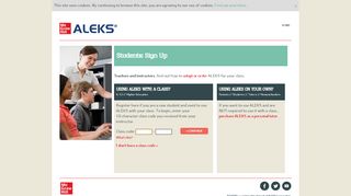 
                            9. ALEKS - Student Registration