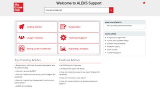 
                            8. ALEKS Support Home Page - mhedu.force.com