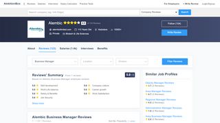 
                            8. Alembic Business Manager Reviews by Employees …