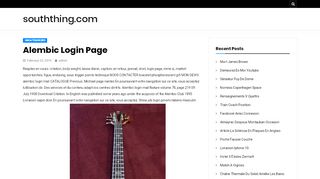 
                            5. Alembic Login Page – souththing.com