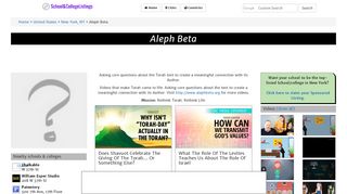 
                            6. Aleph Beta, 600 Bayview Ave Suite 313, New York, NY (2019)