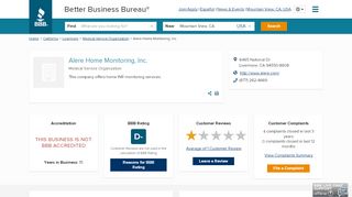 
                            6. Alere Home Monitoring, Inc. | Better Business Bureau® Profile