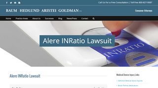 
                            7. Alere INRatio Lawsuit | Baum, Hedlund, Aristei & Goldman