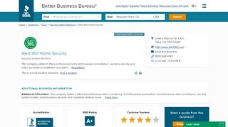 
                            9. Alert 360 Home Security | Better Business Bureau® Profile