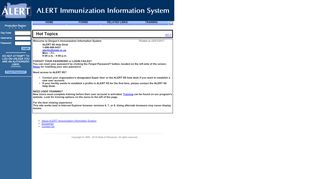 
                            8. ALERT Immunization Information System .. [Portal Main Page]