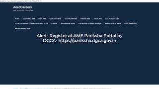 
                            6. Alert- Register at AME Pariksha Portal by DGCA- https ...