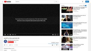 
                            5. ALERTA CELULAR SDS PE - YouTube