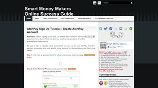 
                            8. AlertPay Sign Up Tutorial - Create AlertPay Account ...