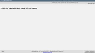 
                            2. ALERTS Logout Page - Case Home