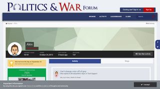 
                            8. Alex - Politics & War Forum