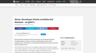 
                            3. Alexa: Developer-Konto erstellen bei Amazon – so geht's