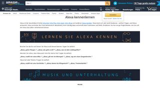 
                            8. Alexa kennenlernen - Übersicht @ Amazon.de