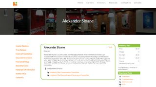 
                            8. Alexander Sloane | Board of Directors | Carrols Restaurant Group, Inc.