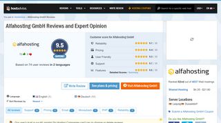 
                            9. Alfahosting.de Reviews and Expert Opinion - HostAdvice