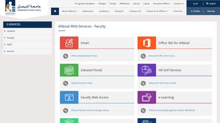 
                            1. Alfaisal Web Services - Faculty | Alfaisal University