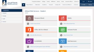 
                            3. Alfaisal Web Services - Student | Alfaisal University