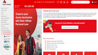 
                            7. Alfalah Personal Loan - Bank Alfalah