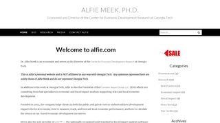 
                            7. Alfie Meek, Ph.D. – Economist and Director of the …