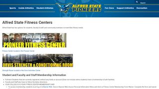 
                            8. Alfred State Fitness Centers - Alfred State College Athletics